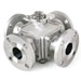 Multi-Port Ball Valves, Flanged End,4 Way, L/T port,KF-315, 4 Way Flanged Ball Valves,T/L port, Full Bore, PN 40/16